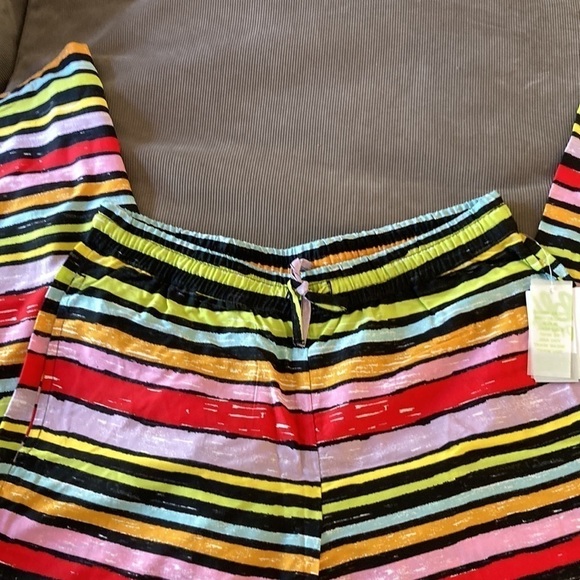 NWT Nordstrom BP. Colorful Striped Relax Wide Leg Pants Sz S Women - Picture 2 of 4